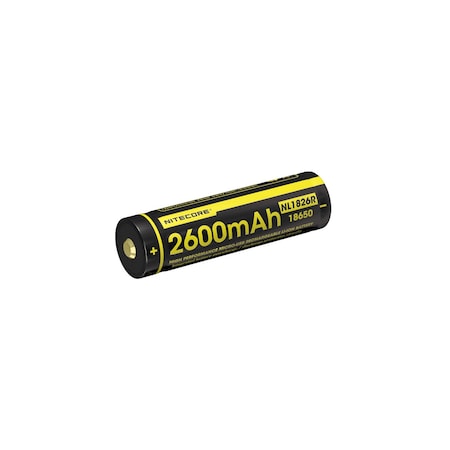 Nitecore NL1826R 2600mAh USB Rechargeable 18650 Li-ion Battery NL1826R